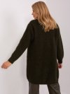 Kardigan-DHJ-SW-1009.09P-ciemny khaki rozmiar - ONE SIZE