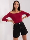Bluzka-RV-BZ-4692.11-bordowy rozmiar - XL