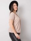 T-shirt-RV-TS-6320.85P-beżowy rozmiar - 3XL