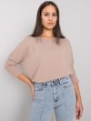 Bluzka-RV-BZ-7362.19-ciemny bezowy rozmiar - L/XL