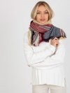 Chustka-AT-CH-14201-1.77P-granatowo-czerwony rozmiar - ONE SIZE
