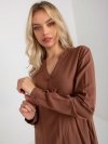 Bluzka-D73761M11081A-brązowy rozmiar - XL