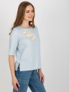 Bluzka-LK-BZ-506609.77-jasny niebieski rozmiar - 42