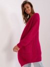 Kardigan-DHJ-SW-1009.09P-fuksjowy rozmiar - ONE SIZE
