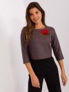 Bluzka-LK-BZ-506494.50P-granatowy rozmiar - 38