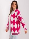 Kardigan-BA-SW-0313.29X-fuksjowy rozmiar - ONE SIZE