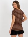 T-shirt-RV-TS-8567.56-brązowy rozmiar - XL