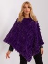 Poncho-AT-PN-2347.68-ciemny fioletowy rozmiar - ONE SIZE