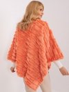 Poncho-AT-PN-2347.16-pomarańczowy rozmiar - ONE SIZE