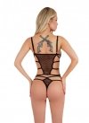 Aurora Black/Czarny Zmysłowy komplet koszulka plus stringi LivCo Corsetti Fashion  rozmiar - S/M