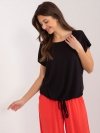 Bluzka-D12100R02646A-czarny rozmiar - S