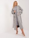 Płaszcz-LK-PL-509558.67-jasny niebieski rozmiar - S/M