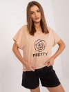 Bluzka-FA-BZ-9343.38-camelowy rozmiar - ONE SIZE