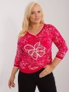 Bluzka-RV-BZ-9442.27-czerwony rozmiar - ONE SIZE