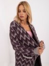 Kardigan-AT-SW-2340-A.00-ciemny fioletowy rozmiar - ONE SIZE