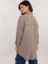 Koszula-D70032M11066D1-ciemny bezowy rozmiar - M/L