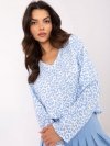 Bluzka-MI-BZ-391739.34-biało-niebieski rozmiar - ONE SIZE