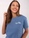 T-shirt-D12022AC02645G-ciemny niebieski rozmiar - XL