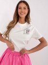 T-shirt-D12022AC02645G-biały rozmiar - XS