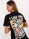 T-shirt-D12022AC02645E-grafitowy rozmiar - XS