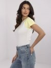 T-shirt-NM-TS-V7939.50-biało-żółty rozmiar - ONE SIZE