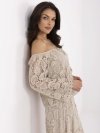 Bluzka-MI-BZ-88500.79-beżowy rozmiar - ONE SIZE