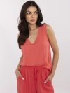 Bluzka-D73761M11218A-koralowy rozmiar - S