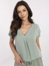 Bluzka-D73761M11171B-pistacjowy rozmiar - S
