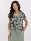 Bluzka-D73771M11171D-khaki rozmiar - M