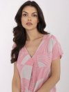 Bluzka-D73771M11171D-różowy rozmiar - XXL