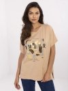 Bluzka-CLM-BZ-1701.81-camelowy rozmiar - S/M