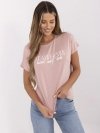 T-shirt-D12100M02737A-jasny różowy rozmiar - XL