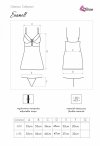 Zmysłowa Koszulka Damska Enamell LC 2120 Glamour Black Czarny Collection LivCo Corsetti Fashion rozmiar - L/XL