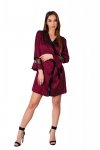 Szlafrok Sussean Cllaret Collection Burgundy Bordowy LivCo Corsetti Fashion rozmiar - L/XL