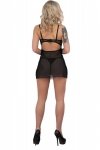 Zmysłowa Koszulka Damska Binella For The Senses Black Czarny Collection LivCo Corsetti Fashion rozmiar - S/M