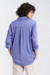 Wiskozowa koszula oversize K75 Violet - Nife