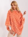Poncho-AT-PN-2347.16-pomarańczowy rozmiar - ONE SIZE