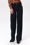 Czarne spodnie palazzo SD38 Black - Nife