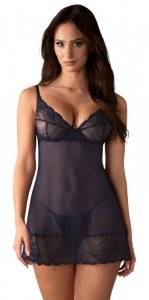 Komplet NIGHTLY BLUE CHEMISE