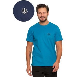 T-SHIRT MĘSKI BAWEŁNIANY Z MARYNISTYCZNYM MOTYWEM OTS1700-009