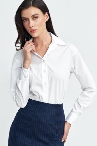 Nife Koszula body - biały - K84