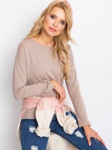 Bluzka-RV-BZ-5121.23P-ciemny bezowy rozmiar - L