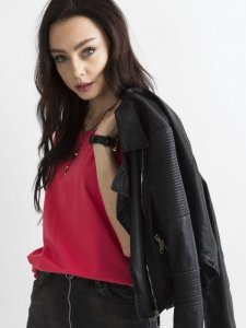T-shirt-RV-BZ-4622.26-koralowy rozmiar - XS