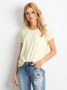 T-shirt-RV-TS-4838.13P-jasny żółty rozmiar - XS