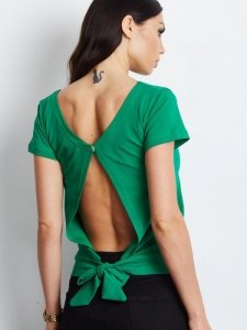 T-shirt-PL-BZ-1529.00-ciemny zielony rozmiar - S