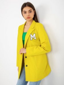 Marynarka-LK-MA-509286.52P-żółty rozmiar - ONE SIZE