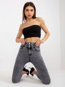 Spodnie jeans-NM-SP-L73.79P-ciemny szary rozmiar - XS