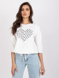 Bluzka-RV-BZ-0229.13P-ecru rozmiar - L/XL