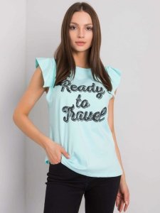 Bluzka-FA-BZ-7191.10P-mietowy rozmiar - ONE SIZE