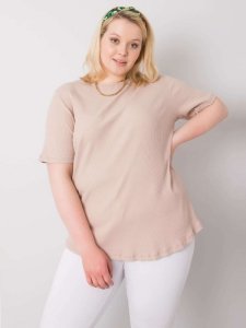 Bluzka-RV-BZ-6323.92-beżowy rozmiar - 3XL